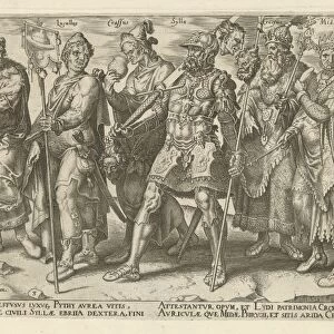 Famous and infamous rich people, Philips Galle, Hadrianus Junius, 1563