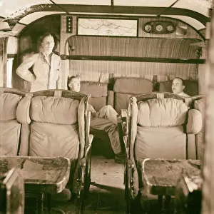 Flying boat Satyrus passenger cabin 1925 Middle East