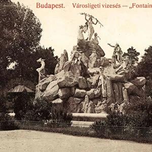 Fountains Budapest Historical images City Park