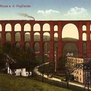 Goltzschtalbrücke 1913 Vogtlandkreis
