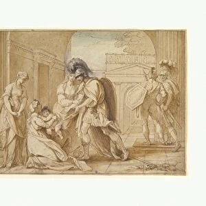 Hector taking leave Andromache Fright Astyanax
