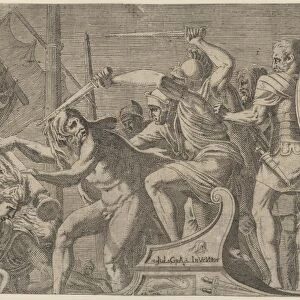 Hercules Fighting Aboard Argonauts Ship ca 1542-45