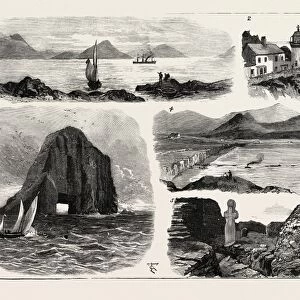 I. The Faraday Entering Ballinskelligs Bay 2. Lower Lighthouse on the Great Skellig 3