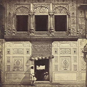 Interior Sikh Temple Marble Mosaic Felice Beato