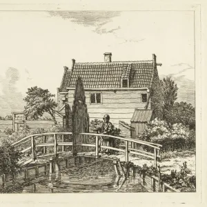 Jan Hanzenpad outside the Raampoort, Anthonie van den Bos, 1778 - 1838