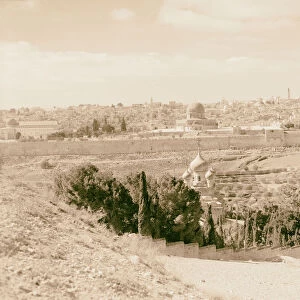 Jerusalem slopes Olivet 1940 Israel