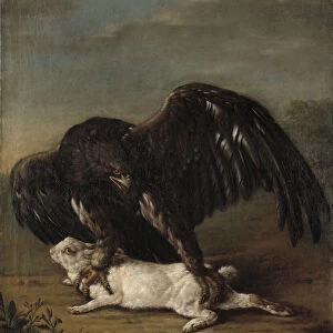 Johann Friedrich von Grooth Eagle Catching Hare