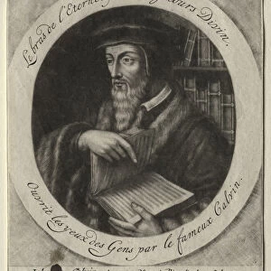 John Calvin Jacob Gole Dutch 1660-1737 Mezzotint