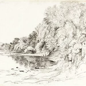 John Glover (British, 1767 - 1849), The River at Llangollen, c