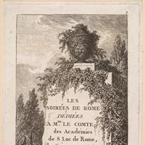 Les Soirees de Rome Title Page 1763-1764