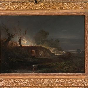 Limekiln at Coalbrookdale Lime Kilns by Night, Joseph Mallord William Turner, 1775-1851