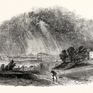 London, from Blackheath, during the Storm, August, 1846, Uk