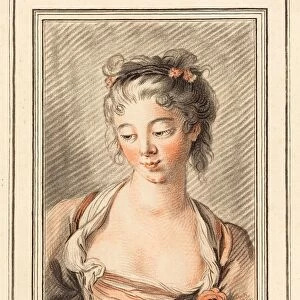 Louis-Marin Bonnet after Franazois Boucher, French (1736-1793), Bust of a Young Woman