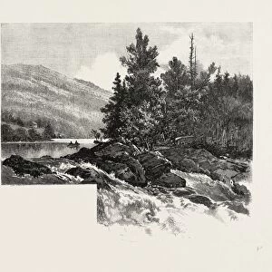 The Lower Ottawa, McGillivrays Chute, River Rouge, Canada, Nineteenth Century