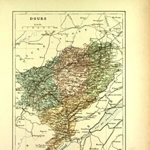 Map of Doubs, France