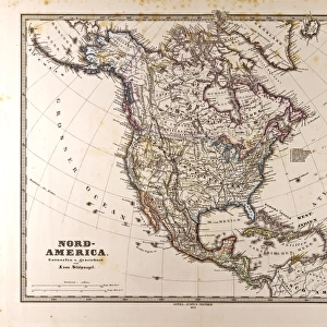 Map North America Gotha, Justus Perthes, 1872, Atlas