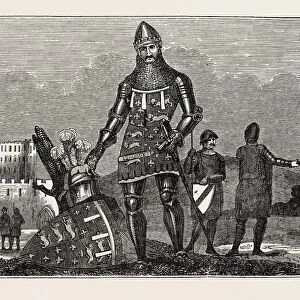 MILITARY COSTUME OF EDWARD THE BLACK PRINCE, Edward of Woodstock, IN 1376