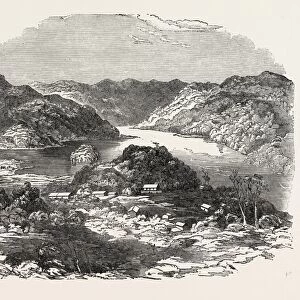 Mokau River, Forty Miles North of New Plymouth, New Zealand, 1851 Engraving