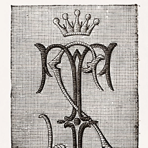 Monogram (Z. Z. ), Needlework, 19th Century Embroidery