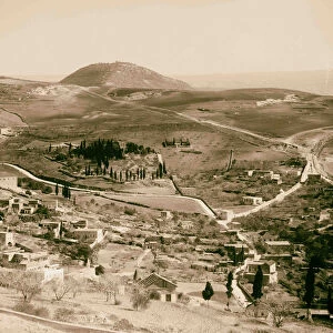 Mount Tabor telephoto Nazareth 1900 Israel