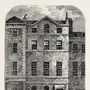 MRS. FITZHERBERTs HOUSE, 1820. London, UK, 19th century engraving