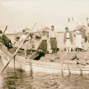 Palestine disturbances 1936 first boat provisions landed