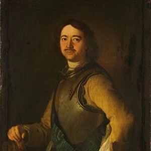 Peter Great tsar Russia Portrait 1672-1725 Half-length