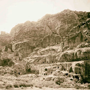 Petra Gorge tombs en route Place Sacrifice 1898
