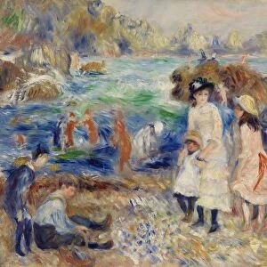 Pierre-Auguste Renoir Children Seashore Guernsey