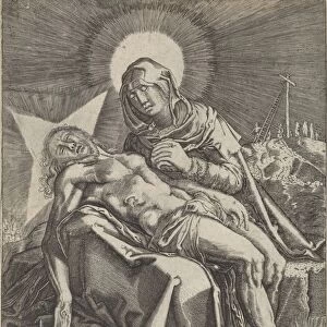 PietA Maria dead Christ arms weeping sitting