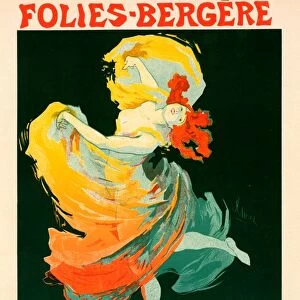 Poster for les Folies-Bergere, la Loie Fuller. Cheret, Jules (1836-1932), French painter
