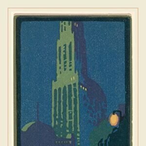 Rachael Robinson Elmer, Woolworth Building June Night, American, 1878-1919, 1916