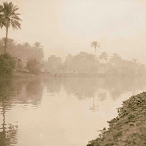 River scenes Euphrates Hilla rivers Babylon opalescent river