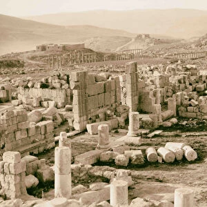 Ruins Jerash Gerasa Church St. George forum gate