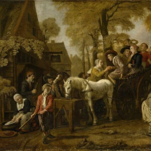 Rural Wedding 1652 oil canvas 73 x 90 cm Signed