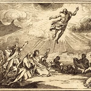 after Sa bastien Le Clerc I, The Ascension, engraving