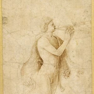 A Satyr Playing an Aulos