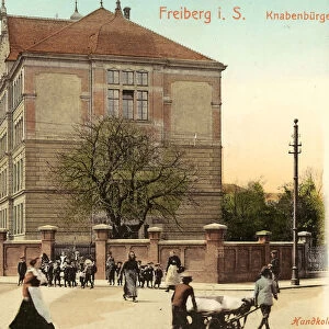 Schools Freiberg Sachsen Leiterwagen 1903 Landkreis Mittelsachsen