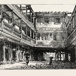 The Four Swans Inn, Bishopsgate Street, Sketched during the Recent Demolition, London