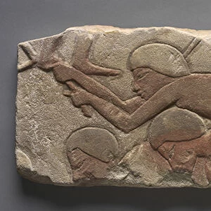 Talatat Men Hoeing Earth 1353-1347 BC Egypt Karnak