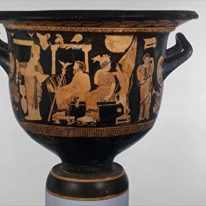 Terracotta bell-krater mixing bowl Late Classical