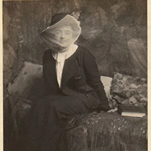 Thilda H Veiled Lady 1900s Platinum print Photographs