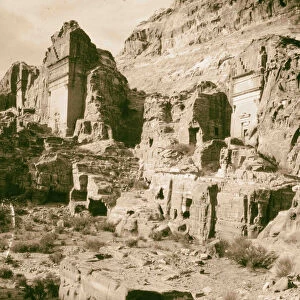 Tombs Petra 1898 Jordan Extinct city