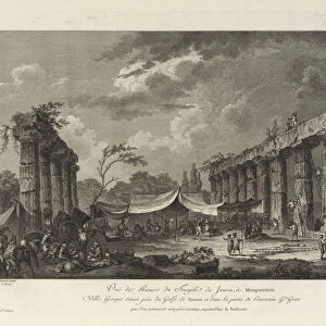 Vue des Ruines du Temple de Junon Metapontum