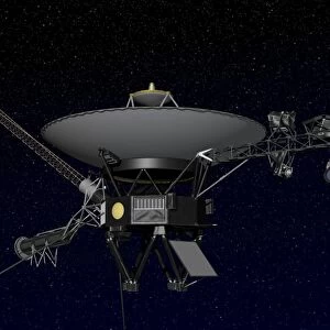 Artists concept of one of the twin Voyager spacecraft