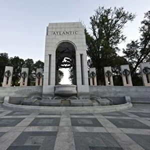 Atlantic arch at the World War II Memorial, Washington, D. C. USA