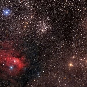 The Bubble Nebula, an emission nebula in Cassiopeia