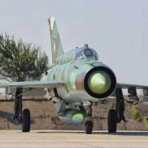 A Bulgarian Air Force MiG-21 during Exercise Thracian Star