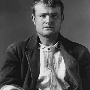 Butch Cassidy mugshot taken at Wyoming Territorial Prison, 1894