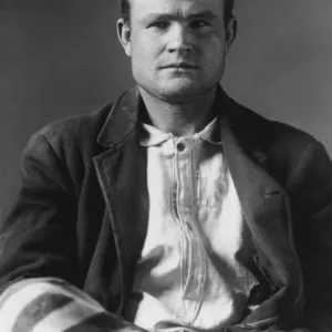 Butch Cassidy mugshot taken at Wyoming Territorial Prison, 1894